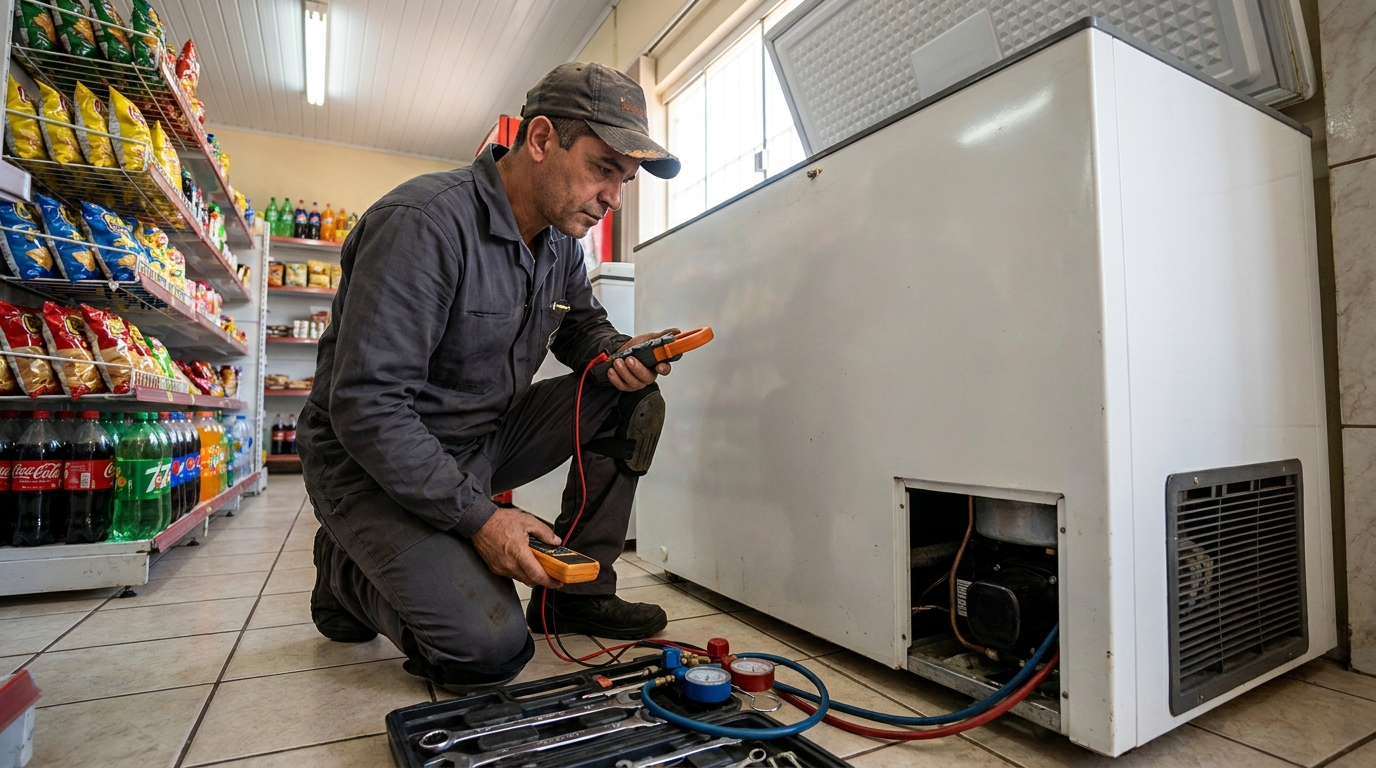 Conserto de placa eletrônica de freezer em Limeira‑SP